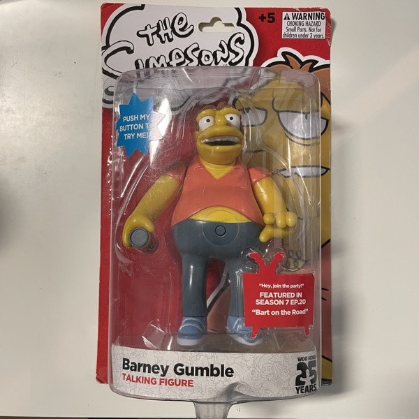 SIMPSONS, the Barney Gumble Talking Figure