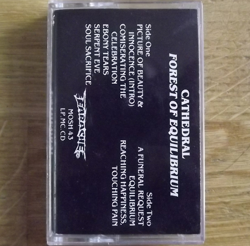 CATHEDRAL Forest Of Equilibrium (Promo. Signed.) (Earache - UK original) (EX) TAPE