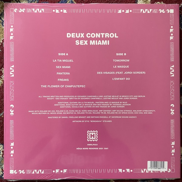 DEUX CONTROL Sex Miami (Höga Nord - Sweden original) (SS) LP