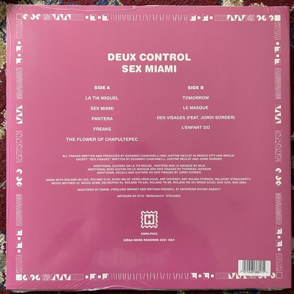 DEUX CONTROL Sex Miami (Höga Nord - Sweden original) (SS) LP