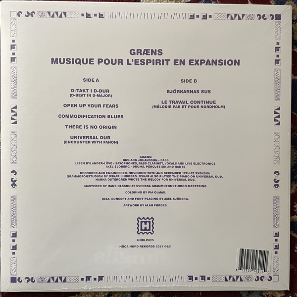 GRÆNS Musique Pour L'Esprit En Expansion (Höga Nord - Sweden original) (SS) LP