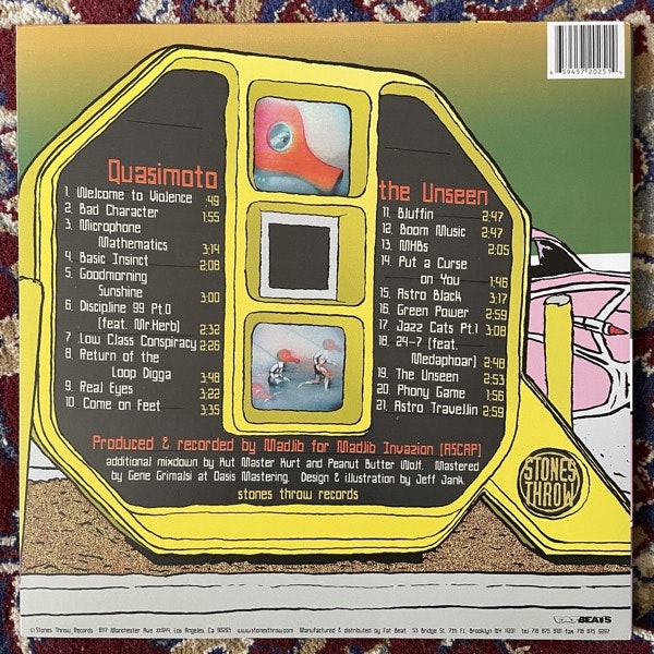 QUASIMOTO The Unseen (Stones Throw - USA early reissue) (EX) 2LP