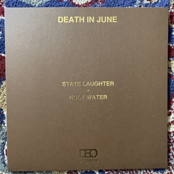 DEATH IN JUNE State Laughter (Brown vinyl) (Extremocidente - Portugal reissue) (NM) 7"