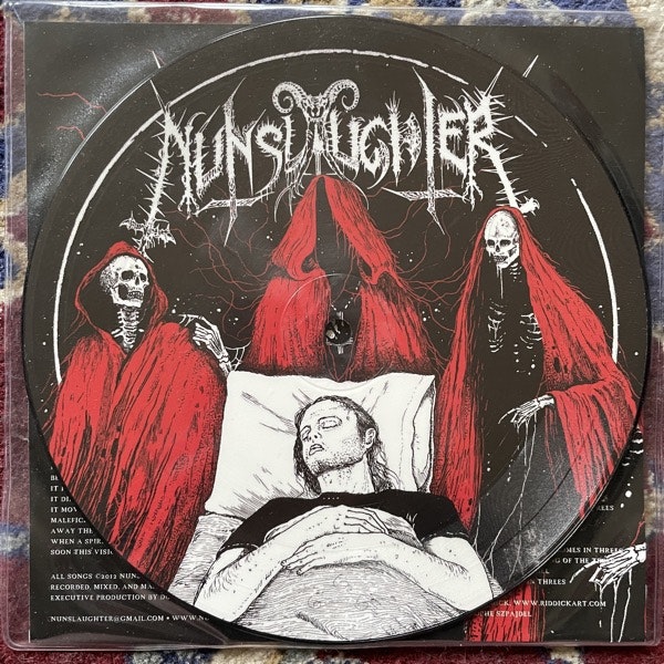 NUNSLAUGHTER / UNBURIED Split (Doomentia - Czech Republic original) (EX) PIC 7"