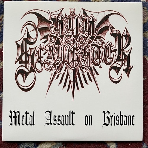 NUNSLAUGHTER Metal Assault On Brisbane (Hells Headbangers - USA original) (NM/EX) 7"