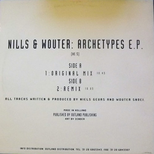 NILLS & WOUTER Archetypes EP (Healing Effect - Holland original) (EX) 12" EP