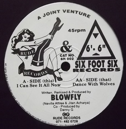 BLOWFLY (UK) I Can See It All Now (Six Foot Six - UK original) (VG+) 12" EP
