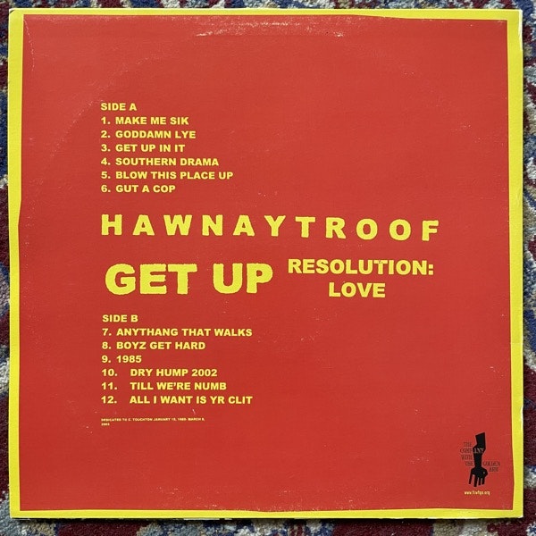 HAWNAY TROOF Get Up Resolution: Love (The Company With The Golden Arm - Germany original) (VG+/EX) LP