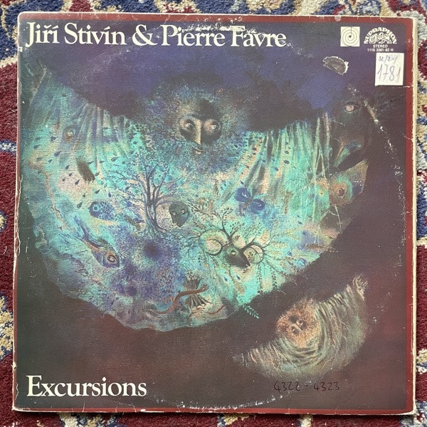 JIRÍ STIVÍN & PIERRE FAVRE Výlety = Excursions (Supraphon -  Czechoslovakia 1982 repress) (VG-/VG) 2LP