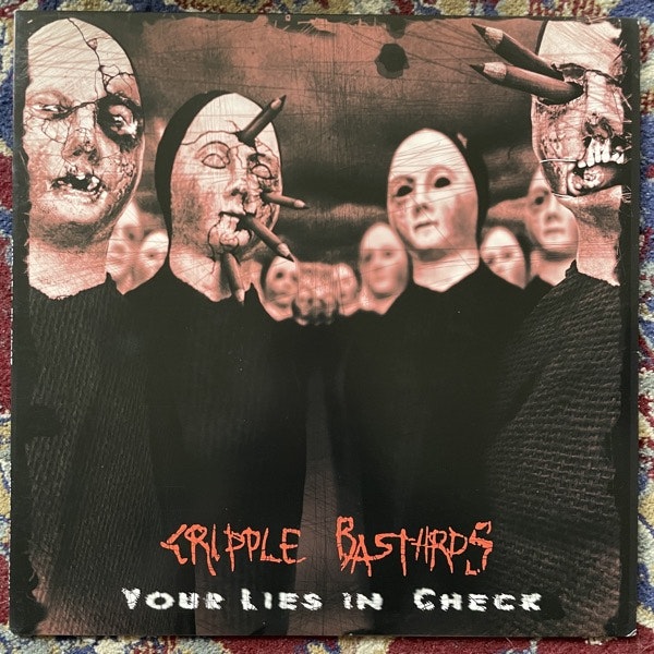 CRIPPLE BASTARDS Your Lies In Check (Splatter vinyl) (Haunted Hotel - USA reissue) (EX) LP