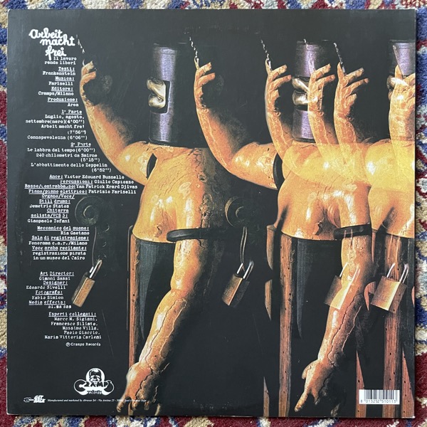 AREA Arbeit Macht Frei (Il Lavoro Rende Liberi) (Get Back - Italy reissue) (VG+/EX) LP