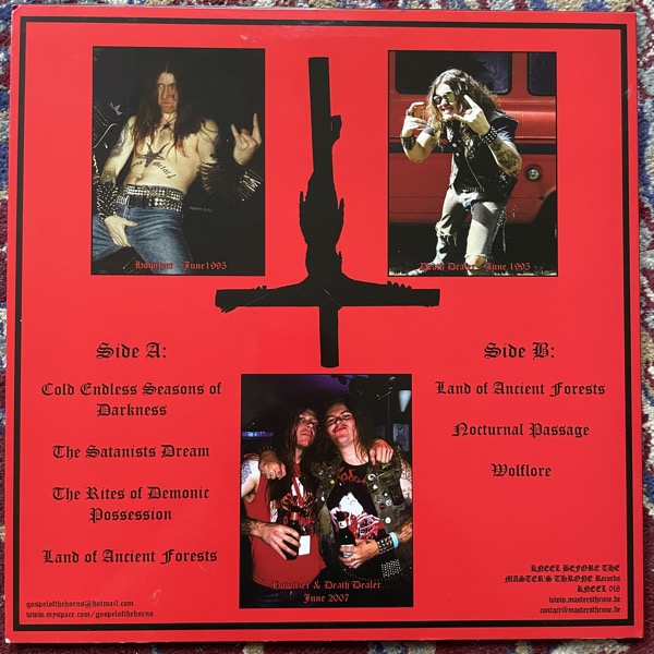 GOSPEL OF THE HORNS The Satanist's Dream (Kneel Before The Master's Throne - Germany reissue) (EX) LP