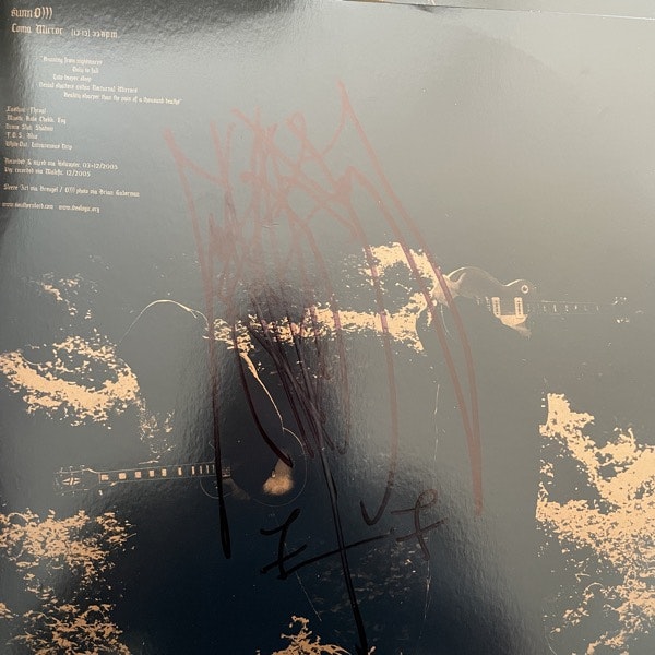 SUNN O))) & EARTH Angel Coma (Gold vinyl. Signed.) (Southern Lord - USA original) (VG+/EX) LP