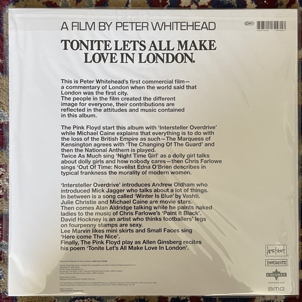 SOUNDTRACK Various – Tonite Let's All Make Love In London (Pink vinyl) (Instant - UK reissue) (NM) LP