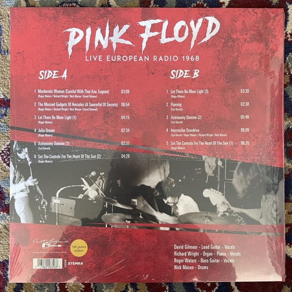PINK FLOYD Live European Radio 1968 (Cult Legends - Holland original) (SS) LP
