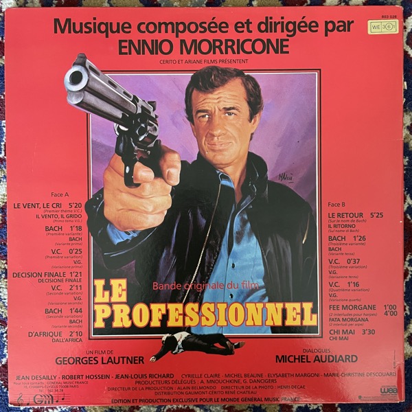 SOUNDTRACK Ennio Morricone – Le Professionnel (Général Music - France early reissue) (VG) LP