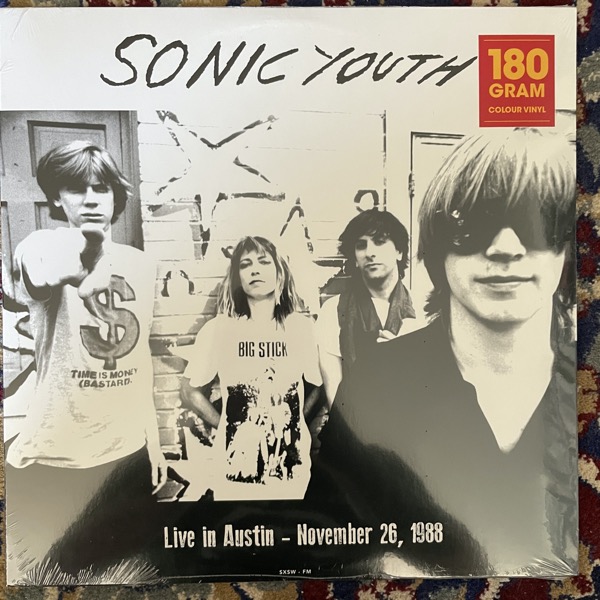 SONIC YOUTH Live In Austin – November 26, 1988 (Orange vinyl) (DOL - Europe repress) (SS) LP