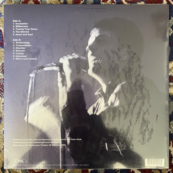 JOY DIVISION Preston, 28 February 1980 (DOL - Europe reissue) (SS) LP