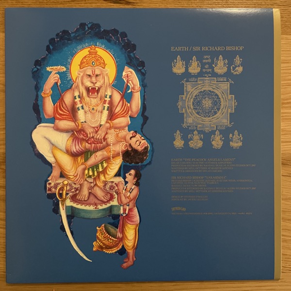 EARTH / SIR RICHARD BISHOP The Peacock Angels Lament / Narasimha (Signed) (Southern Lord - USA original) (EX) 12" EP