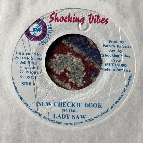 LADY SAW New Checkie Book (Shocking Vibes - Jamaica original) (VG) 7"