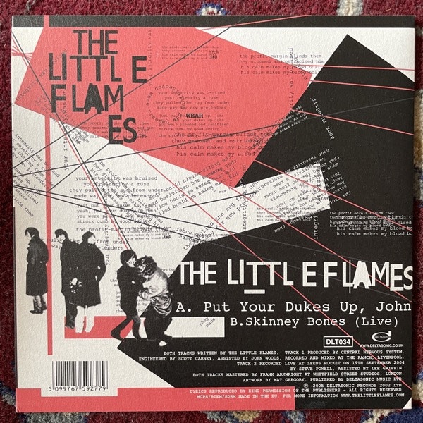 LITTLE FLAMES, the Put Your Dukes Up, John (Deltasonic - UK original) (EX/VG+) 7"