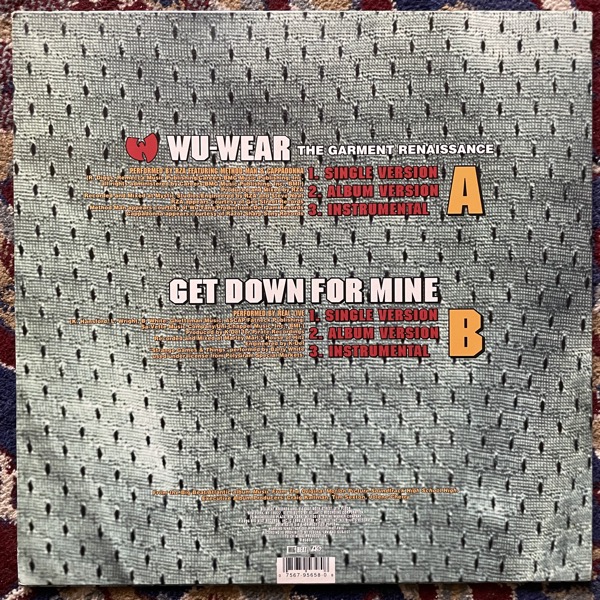 RZA FEAT. METHOD MAN & CAPPADONNA Wu-Wear: The Garment Renaissance (Big Beat - USA original) (VG+) 12"