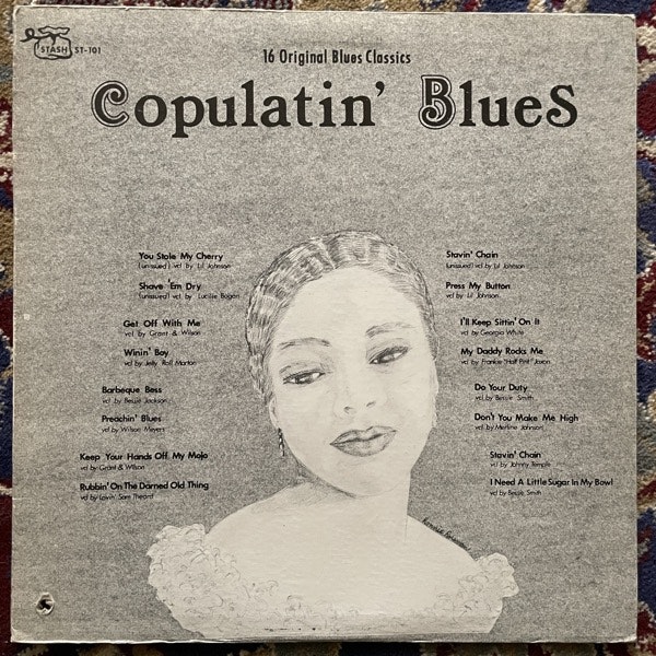 VARIOUS Copulatin' Blues (Stash - USA original) (VG+) LP