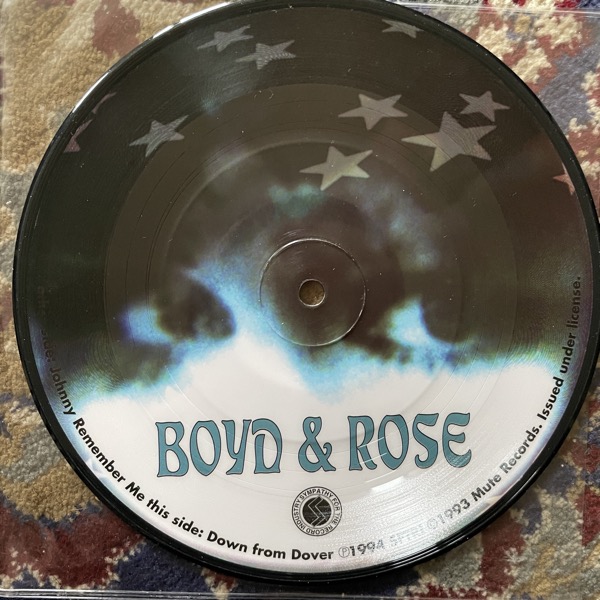 BOYD RICE & ROSE MCDOWALL Johnny Remember Me ( Sympathy For The Record Industry - USA original) (EX) PIC 7"