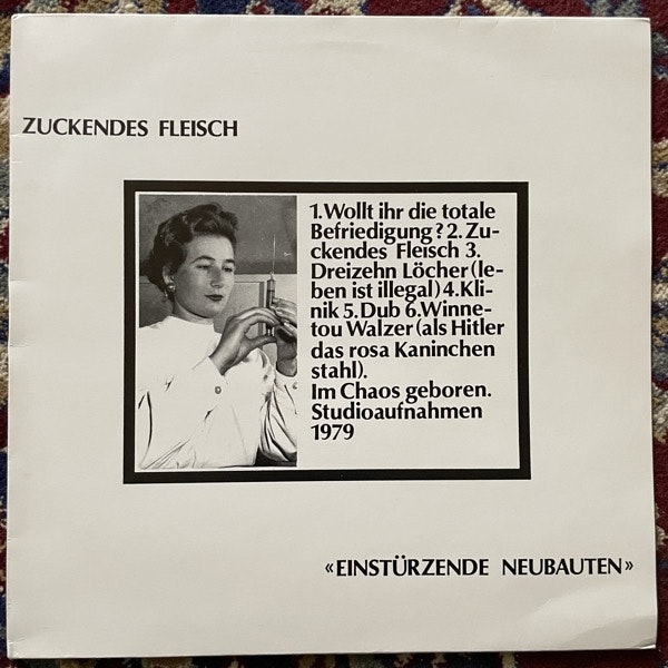 EINSTÜRZENDE NEUBAUTEN Zuckendes Fleisch (Camouflage bag) (No label - Germany original) (NM/VG+) LP