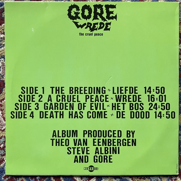 GORE Wrede - The Cruel Peace (Megadisc - Holland original) (VG/VG+) 2LP
