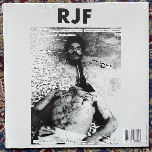 RJF Greater Success In Apprehension & Convictions (Harbinger Sound - UK reissue) (SS) LP