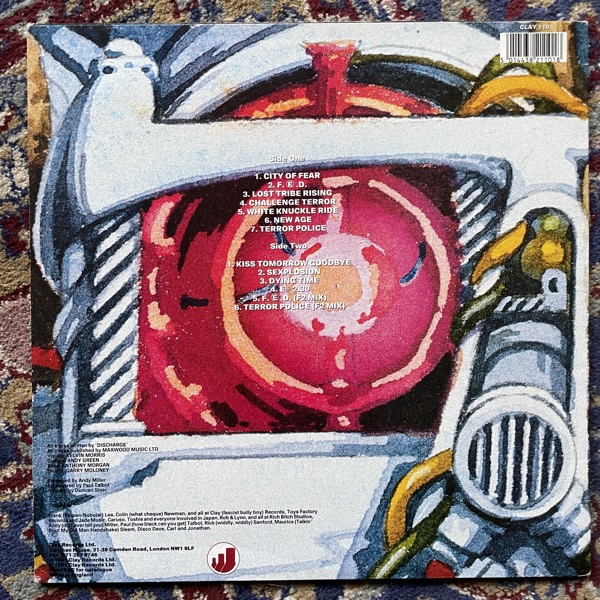 DISCHARGE Massacre Divine (Clay - UK original) (VG+/VG) LP