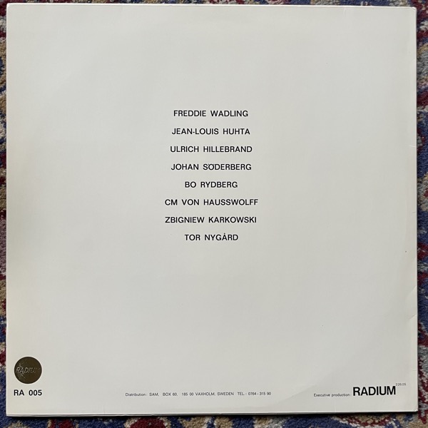 VARIOUS Gothenburg 84 (Radium 226.05 - Sweden original) (VG+) LP