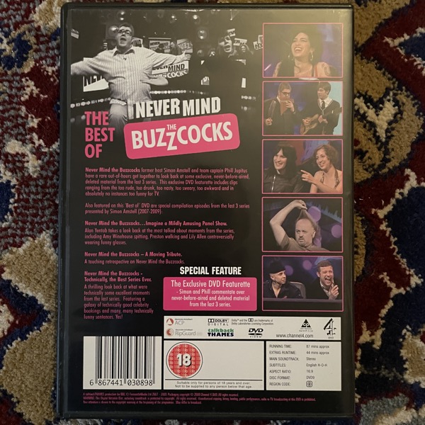 NEVER MIND THE BUZZCOCKS The Best of DVD