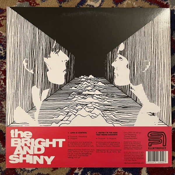 BRIGHT AND SHINY, the Turn It On EP (Elektrofuzz - Europe original) (VG+) 10"+CD