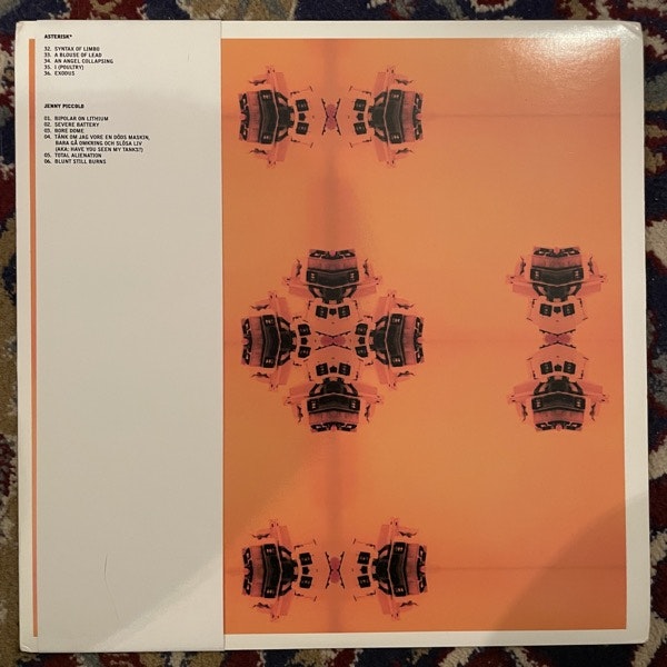 ASTERISK* / JENNY PICCOLO Split (Orange vinyl) (Three One G (31G) - USA original) (VG+/EX) 10"