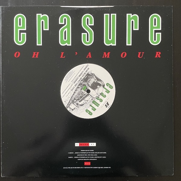 ERASURE Oh L'Amour (Mute - UK repress) (VG+/VG) 12"