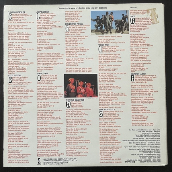 BOB MARLEY & THE WAILERS Confrontation (Island - Scandinavia original) (VG) LP