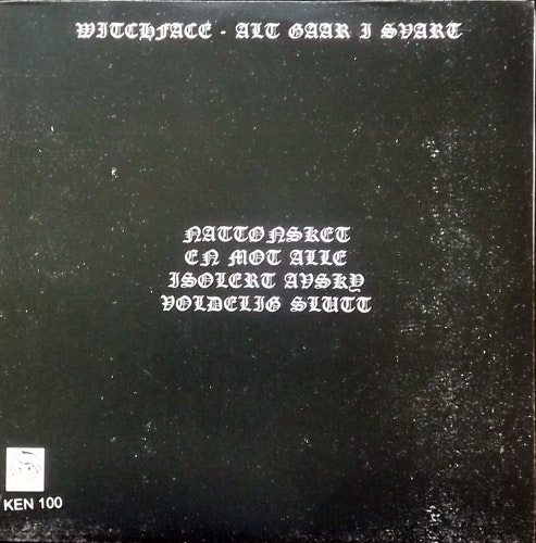 WITCHFACE Alt Gaar I Svart (Red vinyl) (Ken Rock - Sweden original) (EX/NM) 7"