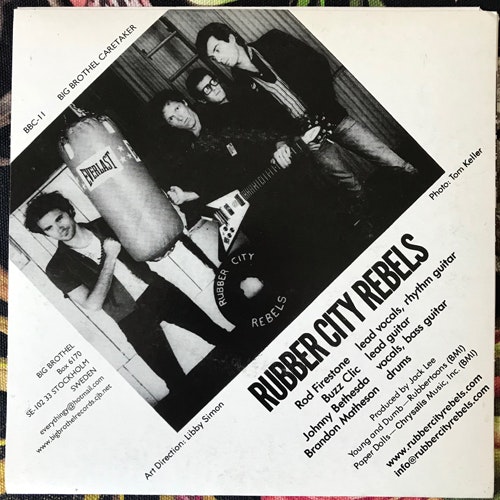 RUBBER CITY REBELS Young And Dumb (Big Brothel - Sweden reissue) (EX) 7"