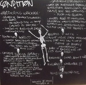 CONDITION Deteriorating (De:Nihil - Sweden original) (NM) 7"