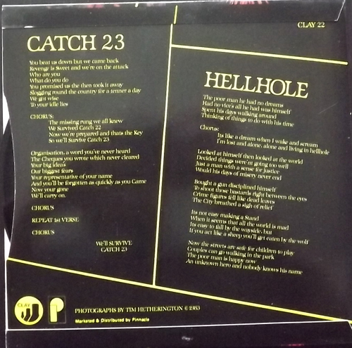 G.B.H, Charged Catch 23/Hellhole (Clay - UK original) (EX/VG+) 7"