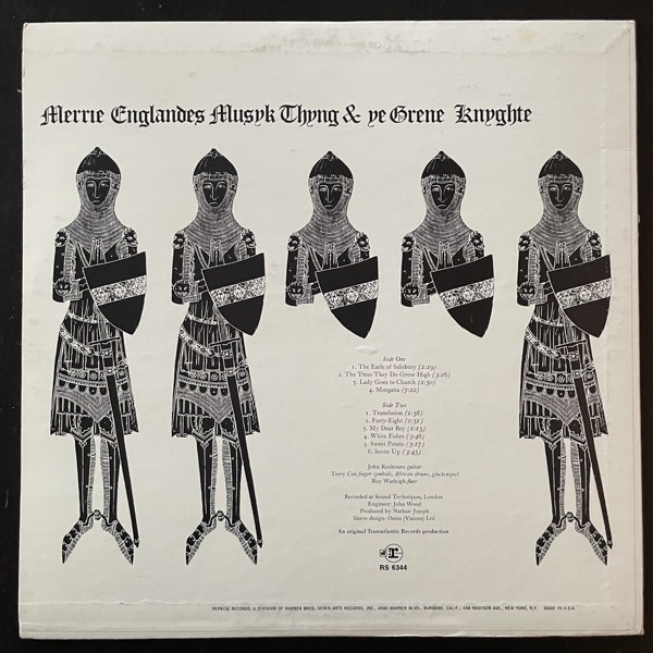 JOHN RENBOURNE Sir John Alot Of Merrie Englandes Musyk Thyng & Ye Grene Knyghte (Reprise - USA original) (VG/VG-) LP