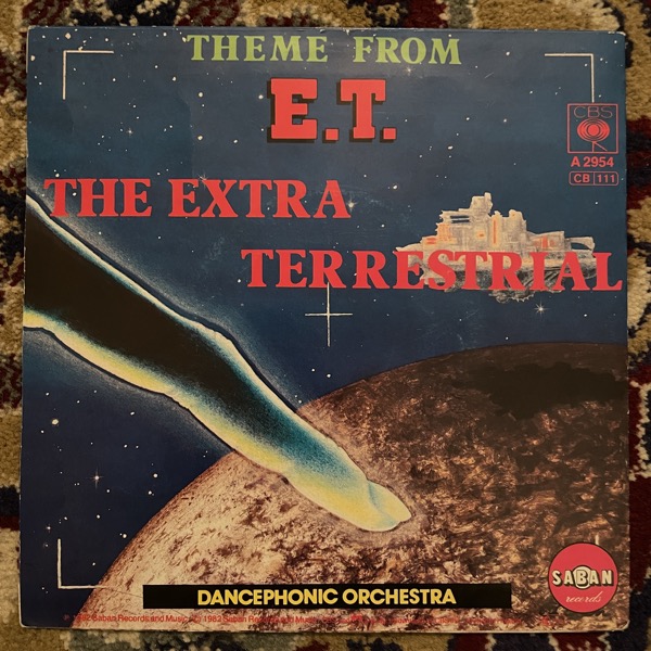 DANCEPHONIC ORCHESTRA Theme From "E.T." The Extra Terrestrial (CBS - Europe original) (VG/VG+) 7"