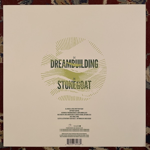 GOAT Dreambuilding (White vinyl) (Stranded - Sweden original) (NM) 12"
