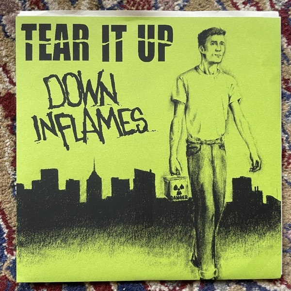 TEAR IT UP / DOWN IN FLAMES Split (Busted Heads - Sweden original) (EX) 7"