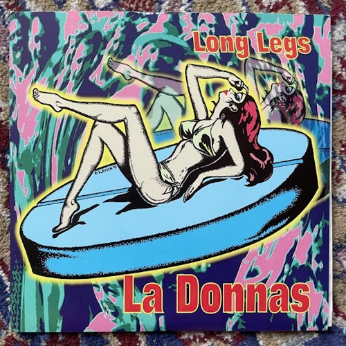 LA DONNAS Long Legs (Yellow vinyl) (Scooch Pooch - USA original) (VG+/EX) 7"