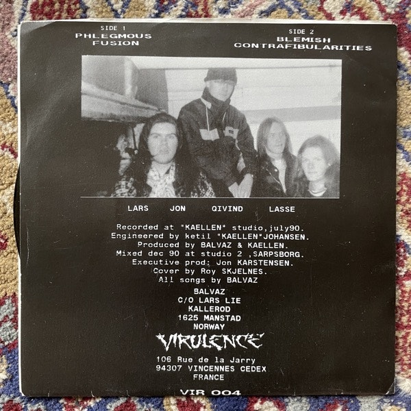 BALVAZ Balvaz (Virulence - France original) (VG+) 7"