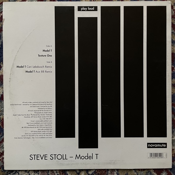 STEVE STOLL Model T (NovaMute - UK original) (VG+) 12"