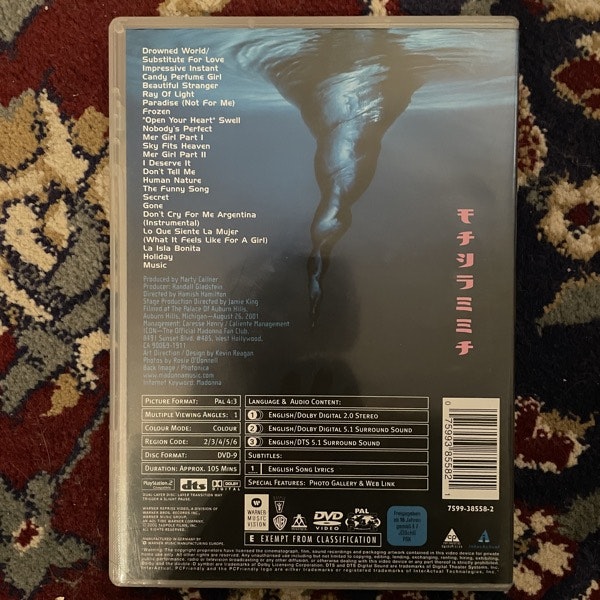 MADONNA Drowned World Tour 2001 (Warner - Europe original) (NM) DVD